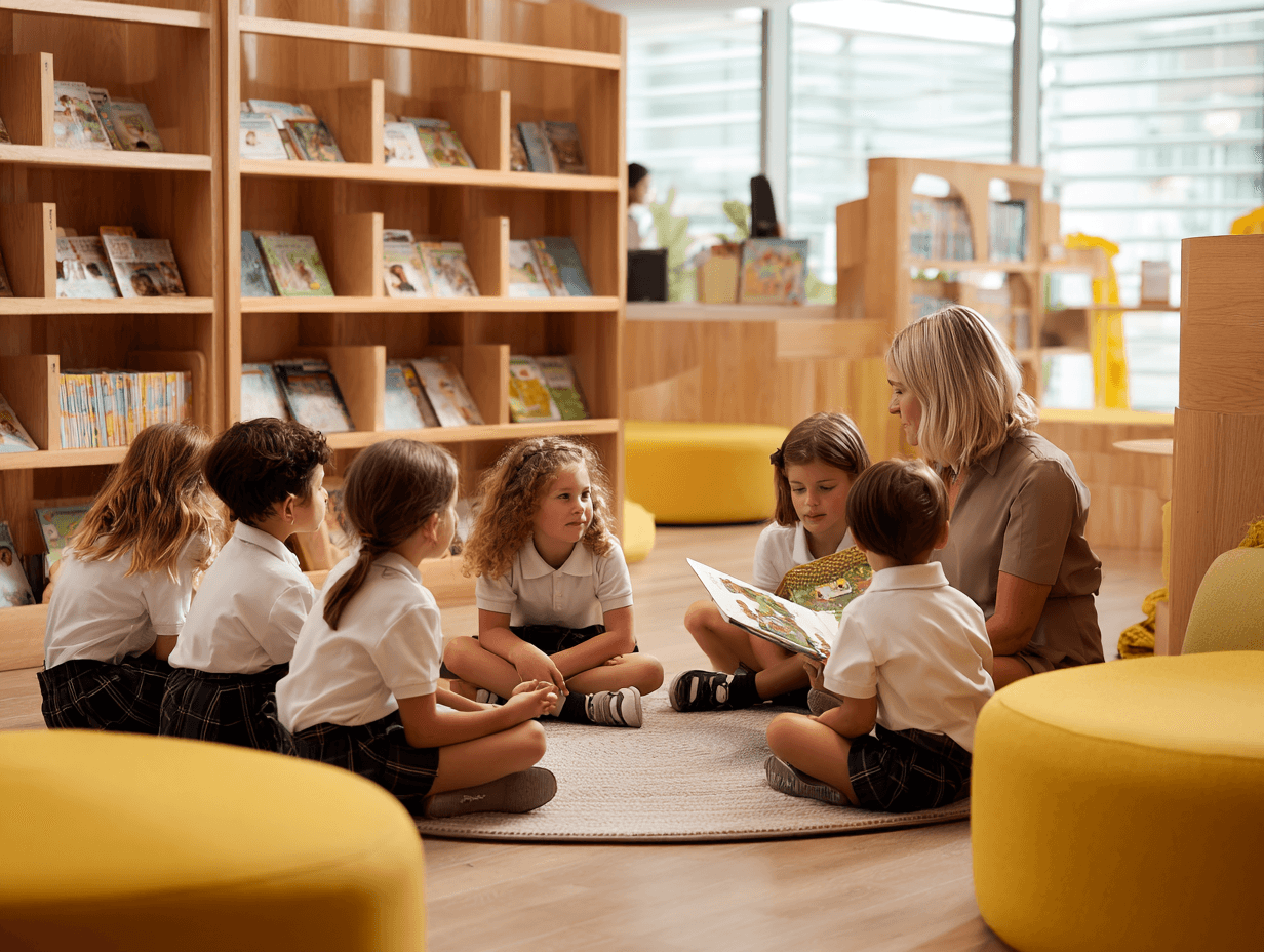Parents discussing school culture and wellbeing