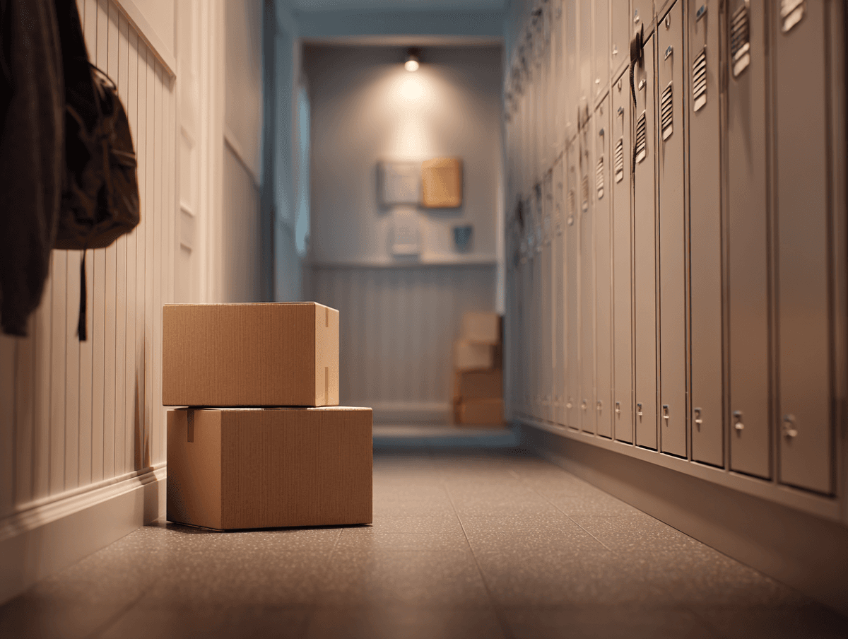 Australian family moving and preparing for the first day at a new school